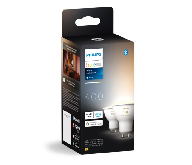 Philips Hue Hue White ambiance Inteligentny reflektor punktowy GU10 (2 s 8720169230033 - 1271527 - zdjęcie 3